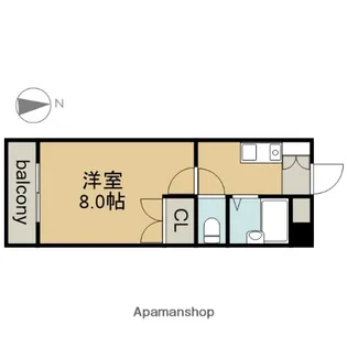 アーバンライフ内浜【8階】の間取り
