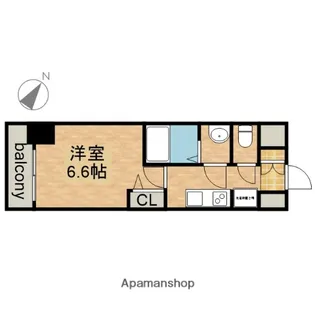 アステリ鶴舞テーセラ【14階】の間取り