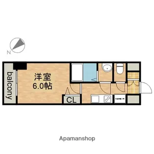 アステリ鶴舞テーセラ【13階】の間取り