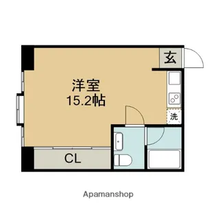 BLANCASA水主町【5階】の間取り