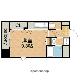 ON THE SPACE(オンザスペース)【6階】の間取り