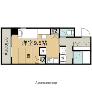 鶴舞ガーデンコート【3階】の間取り