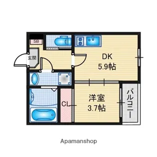 Smart Life 六番町【2階】の間取り