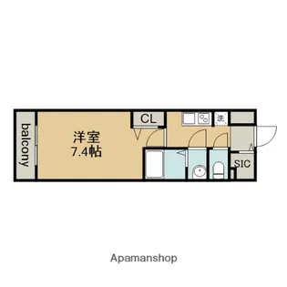 アドバンス名古屋モクシー【2階】の間取り