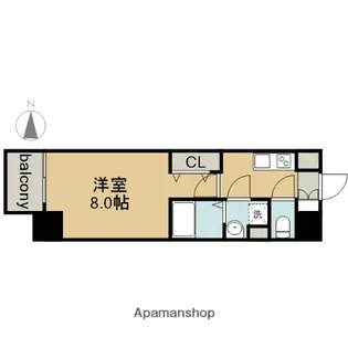 エスリード金山クラッシィ【7階】の間取り