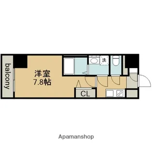 エスリード新栄デュオ【4階】の間取り