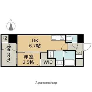 エステムコート名古屋サウスプレミオ【3階】の間取り