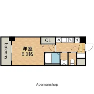 エステムコート名古屋金山サウスゲート【4階】の間取り