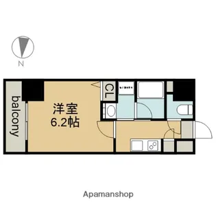 CAVANA新栄(旧ディアレイシャス新栄)【8階】の間取り