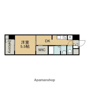 エステムコート名古屋鶴舞シエル【3階】の間取り