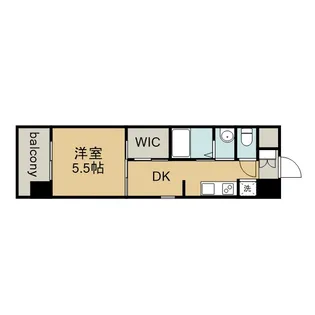 エステムコート名古屋鶴舞シエル【8階】の間取り