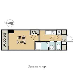 プレミアム大須【3階】の間取り