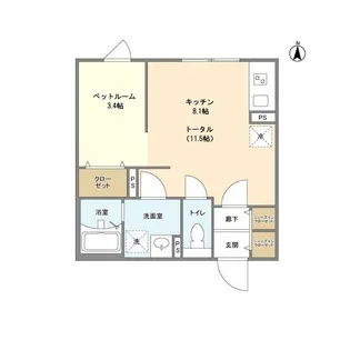 GVIVRE東別院【4階】の間取り