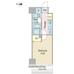 プロシード金山3【2階】の間取り