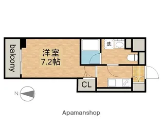 WESTIN上前津【8階】の間取り