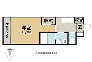 エスリード葵桜通り【7階】の間取り