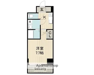 エスリード大須アヴェニュー【13階】の間取り