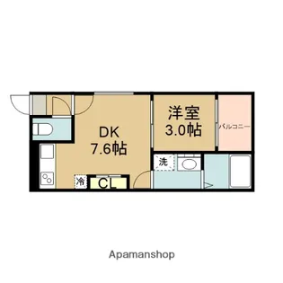 レガーレ尾頭橋【3階】の間取り