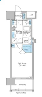 ブランシエスタ泉【14階】の間取り