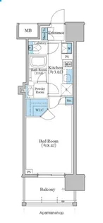 ブランシエスタ泉【15階】の間取り