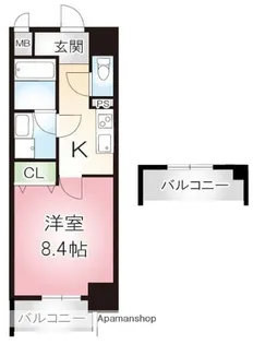 ecrin上前津【6階】の間取り