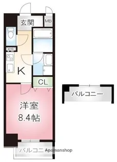 ecrin上前津【5階】の間取り