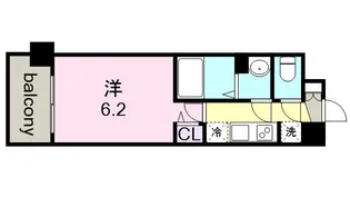 プレサンス鶴舞パーク&ステーション【0806号室】の間取り