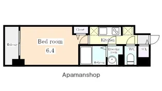 メイクス名駅南Ⅱ【5階】の間取り