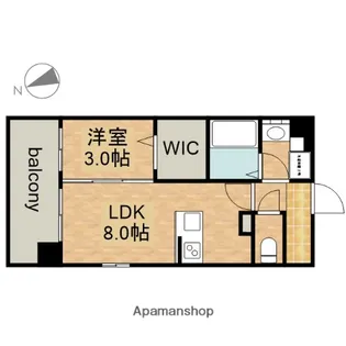 デュオフラッツ栄【10階】の間取り