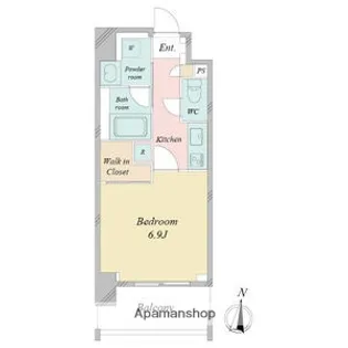 シーズンフラッツ矢場【9階】の間取り