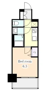 プレサンス新栄ユリシス【0509号室】の間取り