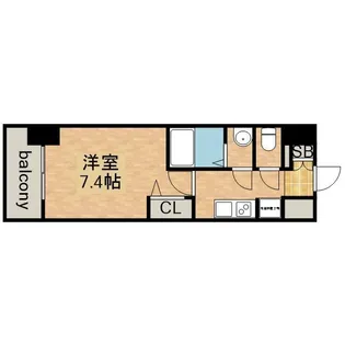 プレサンス今池駅前フェルディノ【0606号室】の間取り