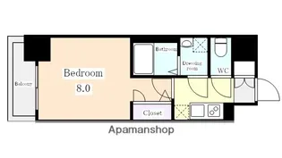エスリード新栄グラティア【11階】の間取り