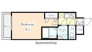 エスリード新栄グラティア【9階】の間取り