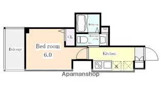 エステムコート名古屋泉プラチナムゲート【8階】の間取り