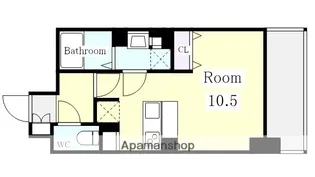 カーサ・グランデ葵【8階】の間取り