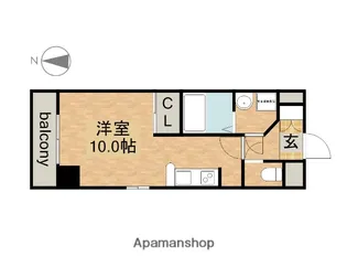 プレディアスタイル白川公園【12階】の間取り