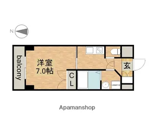 プレディアスタイル白川公園(ルーエ白川公園)【10階】の間取り