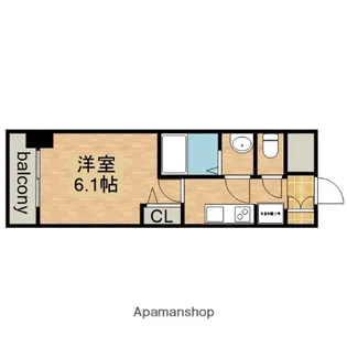 メイクス矢場町【8階】の間取り