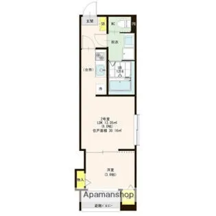 ハーモニーテラス切戸町Ⅱ【2階】の間取り