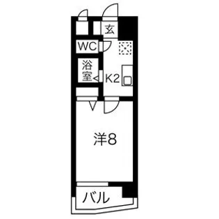 ヒルズ新栄【9階】の間取り