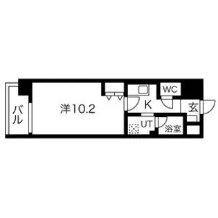 ヒルズ新栄2号館【6階】の間取り