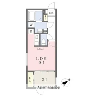 QUADOR神宮西【5階】の間取り