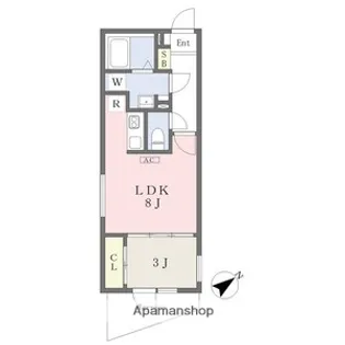 QUADOR神宮西【1階】の間取り