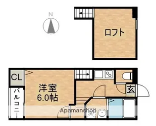 Creo六番町弐番館【1階】の間取り