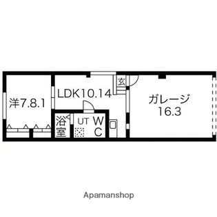S−GARAGE AJITO松原【1階】の間取り