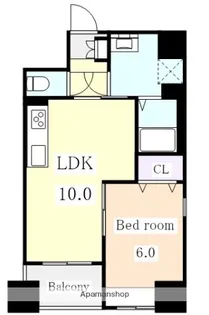 リュミアン堀田テラス【6階】の間取り