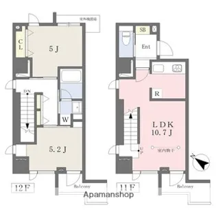 COMFORT山王【11階】の間取り