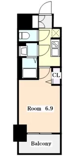プレサンス上前津エレスタ【6階】の間取り