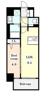 プレサンス上前津エレスタ【0301号室】の間取り